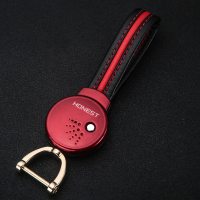 汽车蓝牙智能钥匙扣多功能男士防丢寻物车钥匙高档个性定位报警器 智能中国红