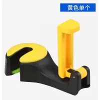 车载挂钩汽车座椅靠背后排多功能创意置物收纳隐藏式车内用小挂钩 挂钩[黄色]