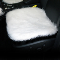 冬季ins白猫毛毛方向盘套 可爱毛绒把套 各车型通用电动车通用 座垫单片