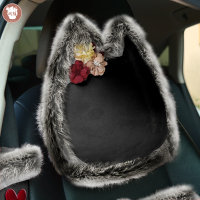 原创[lolitaの猫]可爱汽车 车内装饰品套装 档位套安全带套 黑の头枕一对