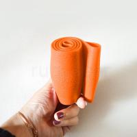 硅胶汽车方向盘套 防滑耐磨硅胶方向盘把套四季通用方向盘套 桔红色