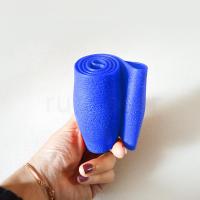 硅胶汽车方向盘套 防滑耐磨硅胶方向盘把套四季通用方向盘套 蓝色