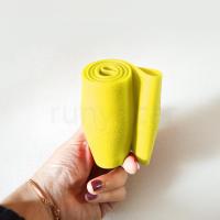 硅胶汽车方向盘套 防滑耐磨硅胶方向盘把套四季通用方向盘套 黄色