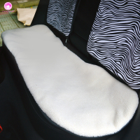 羊羔绒斑马纹方向盘套女把套通用甲壳虫知豆高尔夫poloA3A4A6迷你 后排单片