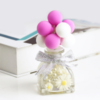 车内饰品摆件创意可爱气球汽车用品车载中控台装饰汽车座式香薰女 紫色告白气球香水瓶