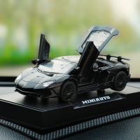 兰博汽车摆件仿真合金车模770车载车模型饰品中控台摆件香水香薰 墨绿色黑兰博垫