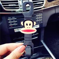 可爱亚克力卡通汽车挂钩置物钩 创意多功能车载椅背 挂垃圾袋钩子 挂钩-亚克力经典大嘴猴