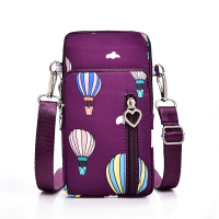 韩版百搭迷你斜挎包小包包放脖装零钱包手机袋挂手机包女2020新款|紫红色气球大号带耳机