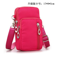 斜挎时尚休闲包加厚包轻便包单肩女包号手机包钱包手腕新加大|玫红款小号