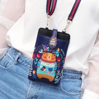 迷你小包拉链手机卡通可爱包女单肩韩版潮挂脖斜挎包手机袋零钱包|蓝熊大