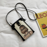 零钱包小新款单肩清新手机包斜挎包装手机手机包学生的小包包2020|美女后脑勺收藏抽免单