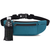 超薄隐形装备健身手机腰包马拉松跑步腰包男女多功能防水运动户外|升级款湖蓝色