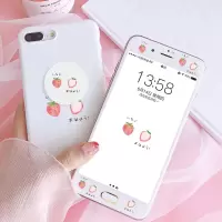 vivox20/y3/s1草莓钢化膜x9s/y85卡通彩膜y66i全屏y67手机壳x23z5