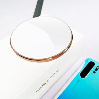 手机无线充电器快充粘贴式迷你充电贴片小型车载支架通用苹果|【10W无线充电底座】玻璃面圆盘桌面款+数据线+送快充充电头