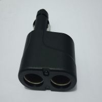 车载充电器多功能点烟器一拖三大功率一拖二快充电压检测通用插头|一拖二黑无线