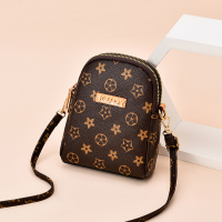 手机包女士小包包2020新款迷你妈妈包中年买菜斜挎包零钱包手机袋|F50竖款喇叭花纹