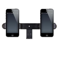 双机位手机夹横竖旋转支架支持双手机连接手机支架