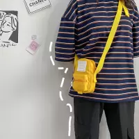 2020新款小斜挎包手机包男女斜挎迷你小包包时尚护照包防水小腰包|黄色