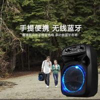 广场舞音箱无线蓝牙户外家用手提便携式话筒k唱歌超重低音大音响