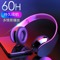 耳机头戴式无线蓝牙重低音耳麦运动电脑游戏带麦可插卡线控待机长