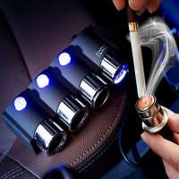 车载充电器多功能一拖四点烟器一拖二usb快充 汽车充不可插加热垫|3孔[1508]+12v点烟头