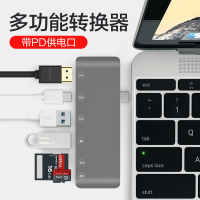 type-c转换器笔记本电脑macbookproair转接头网线转接口mac转usb适用拓展坞hdmi投影仪vga线扩展