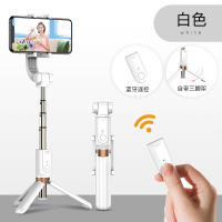 手机稳定器拍照自拍杆视频拍摄录像|(白色升级款)[智能防抖]竖横拍☆蓝牙遥控+隐藏三脚架+送充电线+超长续航+画面不抖.