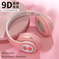 新品马卡龙发光无线头戴式蓝牙耳机安卓耳麦