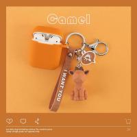 恐龙苹果蓝牙无线耳机套airpods保护套硅胶可爱盒子壳ins潮一代 几何小牛