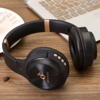 无线头戴式蓝牙耳机立体声重低音插卡运动游戏耳麦电脑手机通用 黑金色 顶配版【蓝牙/插卡/插线/收音】