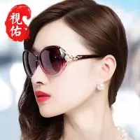 新款太阳镜女潮偏光墨镜圆脸2018明星款防紫外线眼镜长脸8842