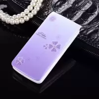 女款翻盖老人手机大屏大字老年人手机语音王老人机备用手机|四叶草紫色[移动联通] 套餐三(两块电池+8g内存卡)