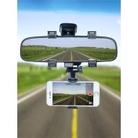 旋转汽车通用手机车载支架倒车后视镜夹子导航行车记录仪固定卡扣