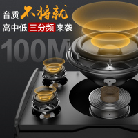 [三分频专业户外音响]广场舞带无线话筒移动便携式拉杆唱k歌木质演出音箱8/12/15寸跳舞大功率重低音炮