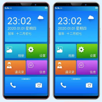 老人智能手机便宜学生机安卓通4g老年机大字大声大屏|黑色（送礼包） 带座充32G通（送手机壳钢化膜）