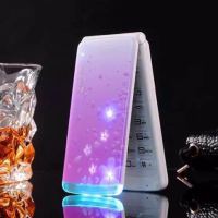 金荣通rtk8移动电信版翻盖手机老年手机大声大屏老人手机超长待机|紫色电信版 套餐二