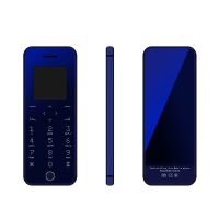 网红款时尚超薄迷你卡片手机老人机手机袖珍男女学生卡片功能小|R9蓝色[移动联通版]送手机壳