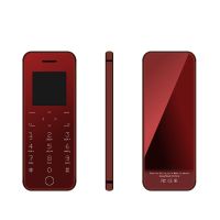 网红款时尚超薄迷你卡片手机老人机手机袖珍男女学生卡片功能小|R9红色[移动联通版]送手机壳