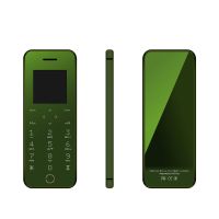 网红款时尚超薄迷你卡片手机老人机手机袖珍男女学生卡片功能小|R9绿色[移动联通版]送手机壳