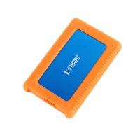 扩震防摔移动硬盘1t 2tb电脑兼容 usb3.0速硬盘 移动硬移动|蓝色 1TB+数据线+硅胶套