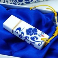 手机电脑两用u盘128g/64g/32g/16gotg青花瓷陶瓷优盘|青花瓷 64G