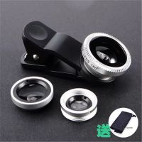 手机镜头单反外置摄像头清摄影鱼眼广角微距拍照神器三合一|三合一镜头银色送布袋【缺色随机】