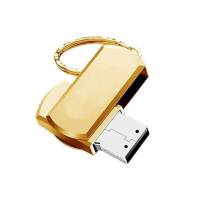 汽车车载u盘16g/32g抖友款流行音乐优盘mp3汽车用品|小胖子金色 32G(全60年代老歌)