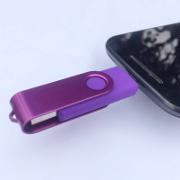手机电脑两用u盘128g64g/32g优盘otg速商务u盘车载|紫色 2G(无赠品)