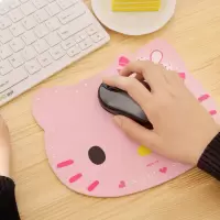 可爱卡通hello kitty鼠标垫 个性猫头造型办公笔记本电脑 鼠标垫