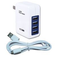 多口usb充电器头4口usb多插多接口多用适用手机平板|4口充电器+线(一条)