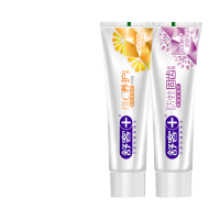 舒客舒克牙膏防蛀固齿维C养护清新口气去牙渍牙膏家庭装140g+120g