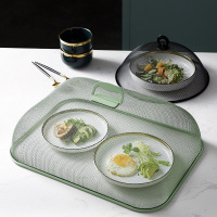 简约铁艺餐桌罩防蝇饭菜罩家用小桌盖剩菜罩防尘盖食品罩