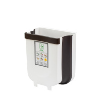 厨房垃圾桶挂式家用收纳桶厨余可伸缩悬挂式橱柜门折叠专用壁挂式