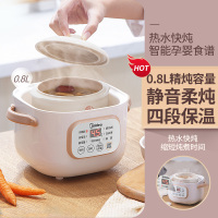 电炖锅电炖盅陶瓷养生煲汤锅燕窝炖盅煮粥神器家用迷你隔水炖|白色